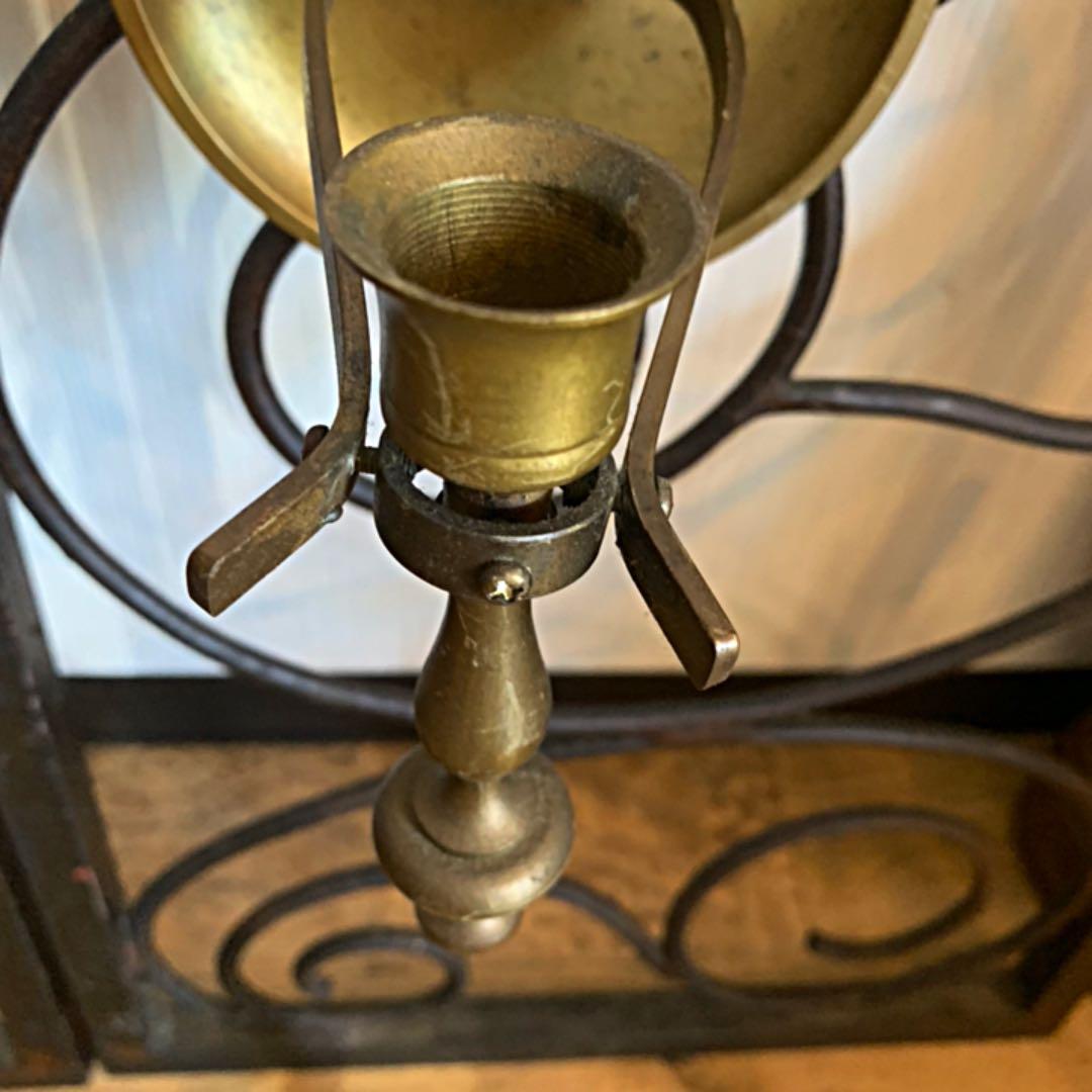 ヴィンテージ真鍮トーチスタンド