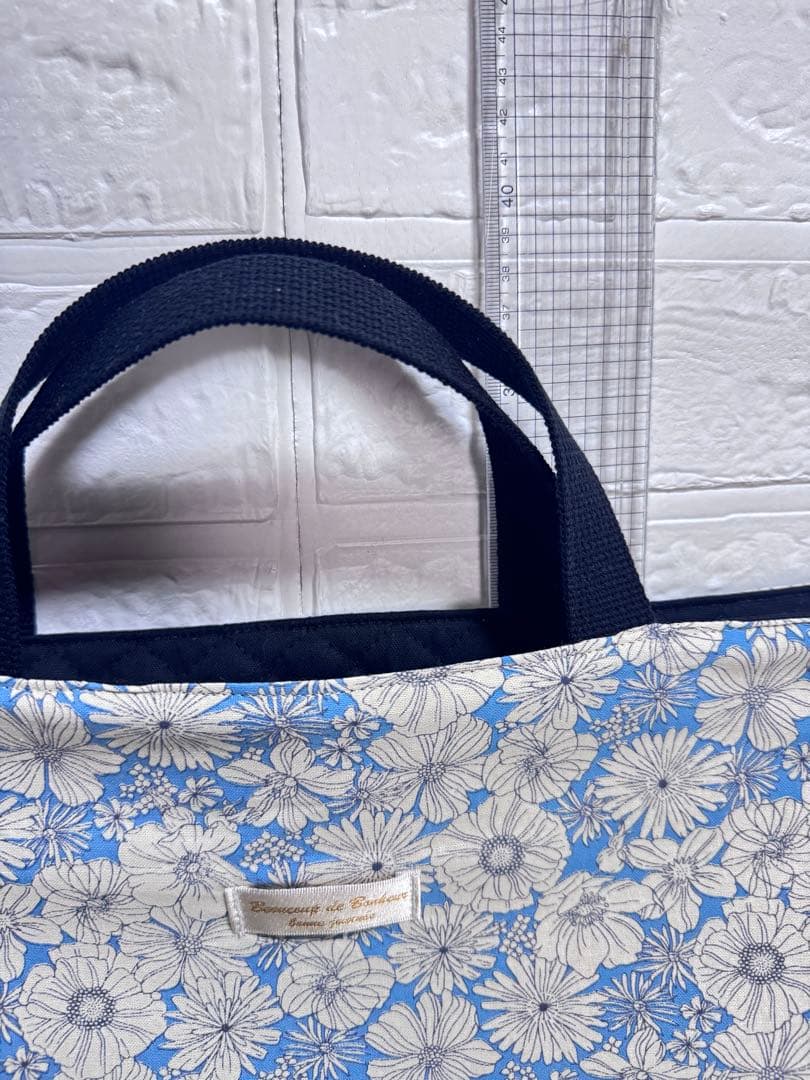 ターコイズブルー　レッスンバッグ　入園入学準備　巾着　給食袋　上履き入れ　手提げ