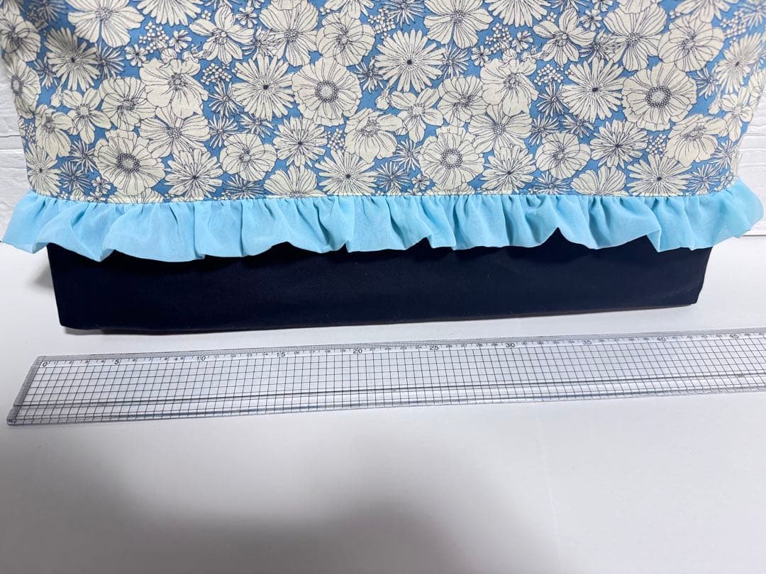 ターコイズブルー　レッスンバッグ　入園入学準備　巾着　給食袋　上履き入れ　手提げ