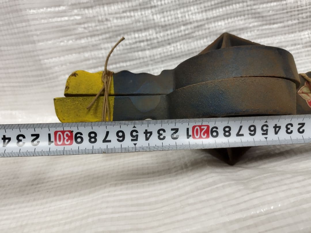 新品　鋳物製 竹割 大 六ツ割 星型デザインの金属製鍔　現状品　掘り出し物