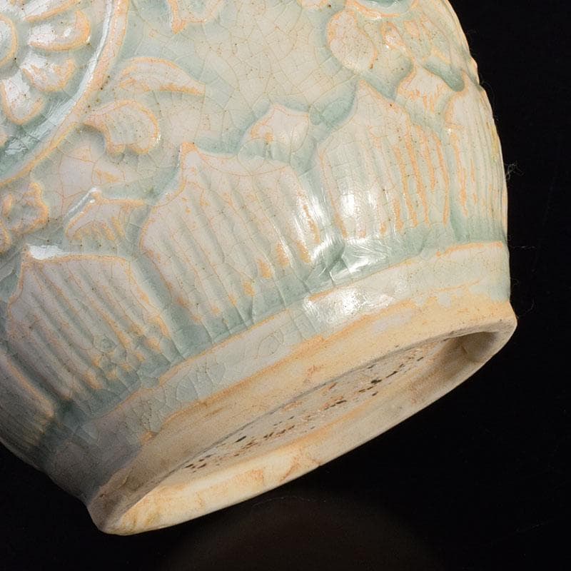 中国　影青　青白磁　花文　水注瓶　C　6980