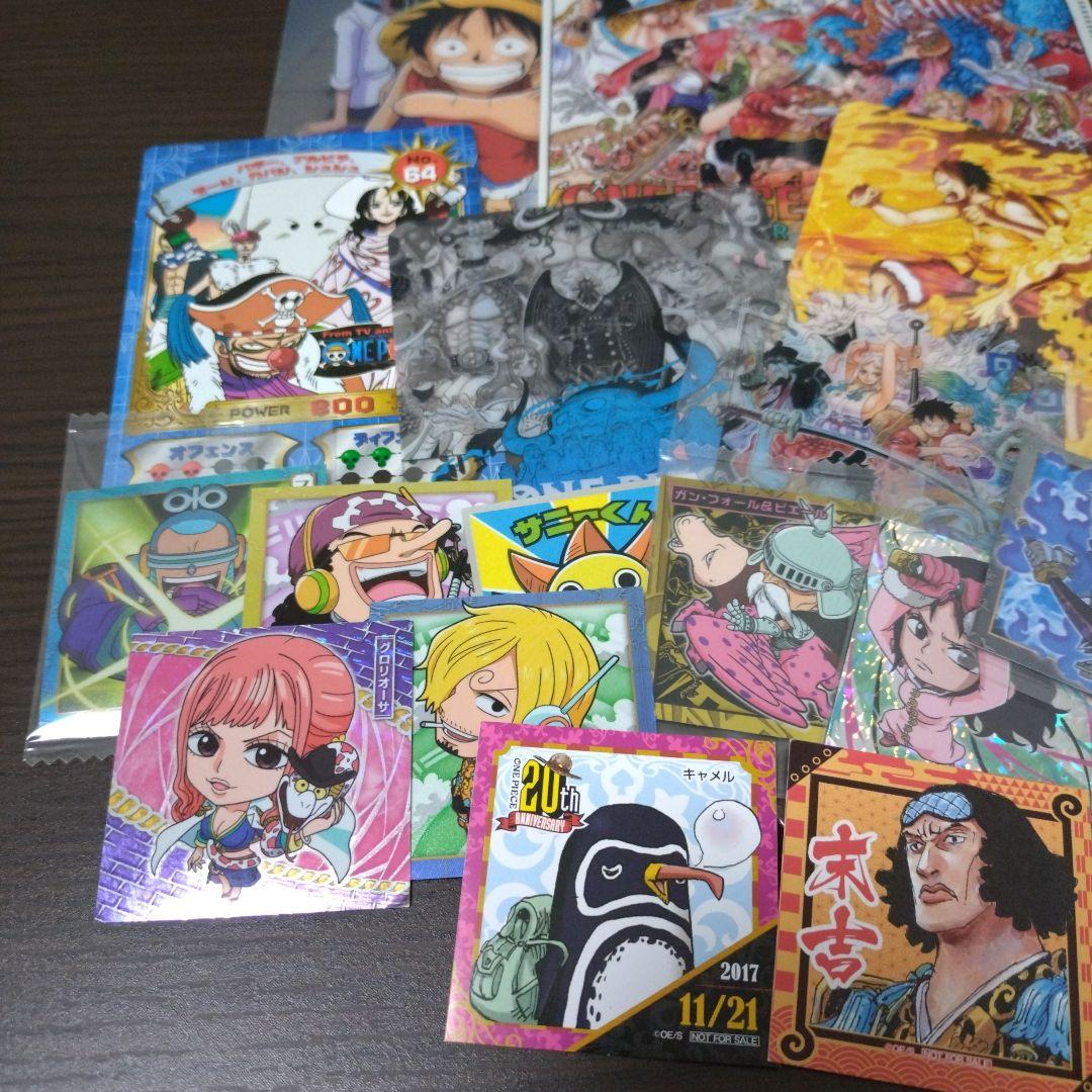 ワンピース シール　ポストカード　クリアファイル　セット