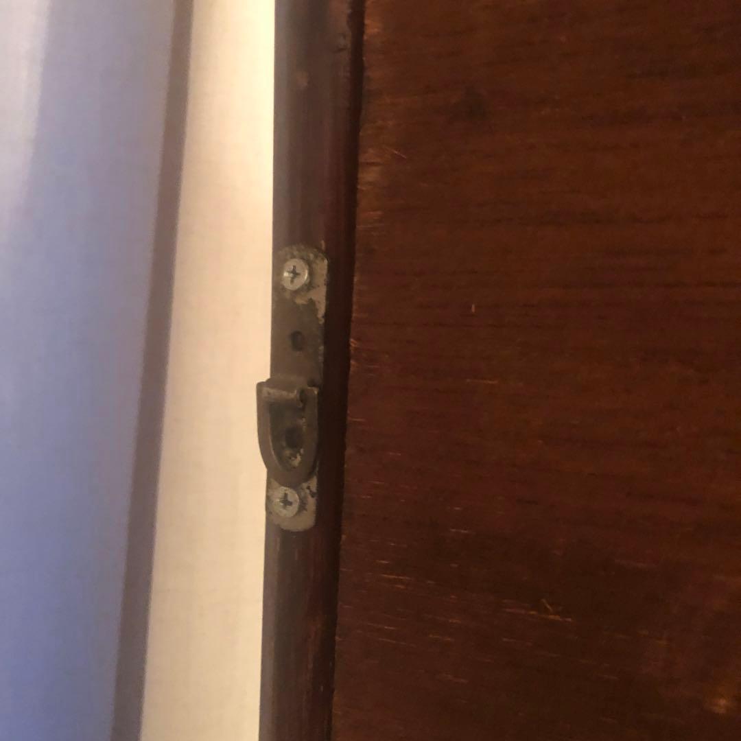 【たのメル便送料込】　ヴィンテージ　ラタン　ミラー　立て掛け　壁掛け　タオルバー