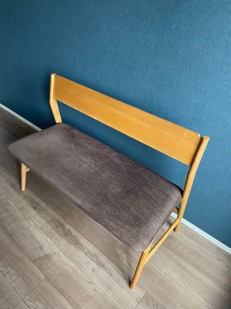 送料込☆ウニコunico シグネ　ベンチバックレスト　ベンチ チェア　天然木