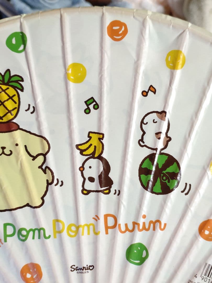 平成 ポムポムプリン うちわ 団扇 1999年 当時物 サンリオ レア