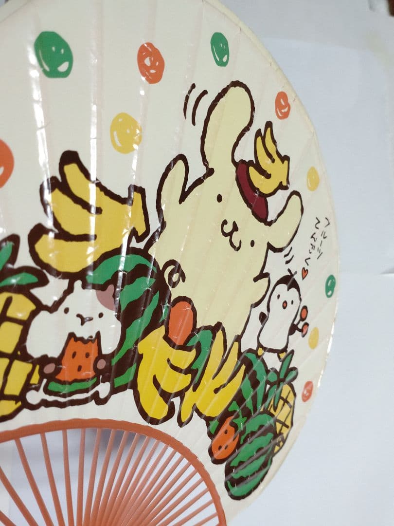 平成 ポムポムプリン うちわ 団扇 1999年 当時物 サンリオ レア
