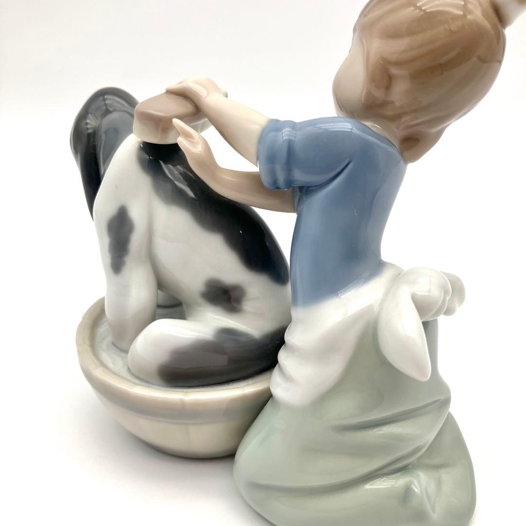 リヤドロ　LLADRO きれいにしましょうね　5455 美品