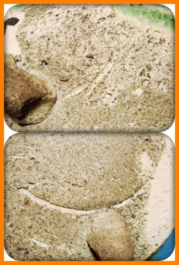 684『織部 雷神 三ッ足鉢』　/骨董品 古美術 アンティーク 古玩