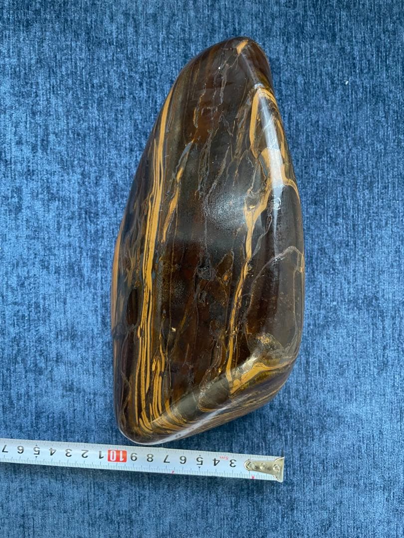 天然タイガーアイ 原石 美しい光沢と模様 置物やコレクションに最適
