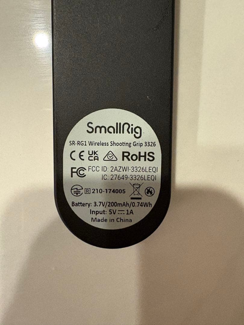 SmallRig SR-RG1 ワイヤレスシューティンググリップ