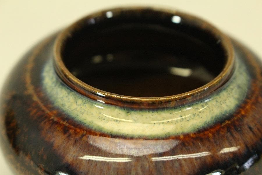 茶道具 時代 茶入 良蓋 古裂仕服(A770)