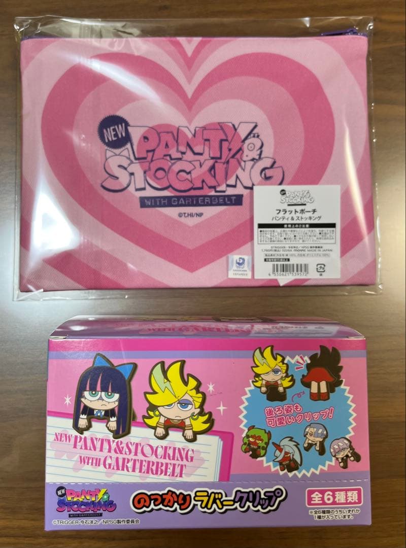 PANTY＆STOCKING のっかりラバークリップ コンプBOX ポーチ