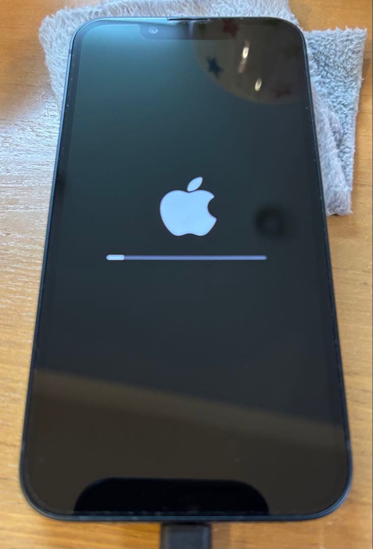 iPhone 13 mini ミッドナイト 本体一式(新品ガラスフィルム別添)