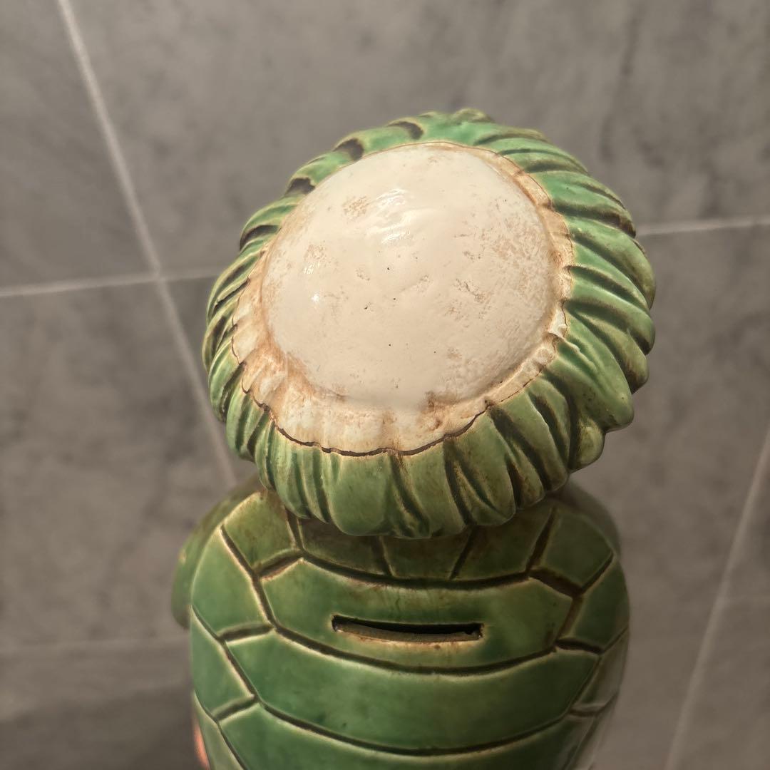 ビンテージ大きな瞳が可愛いカッパがお酒を注いでくれる陶器オブジェ