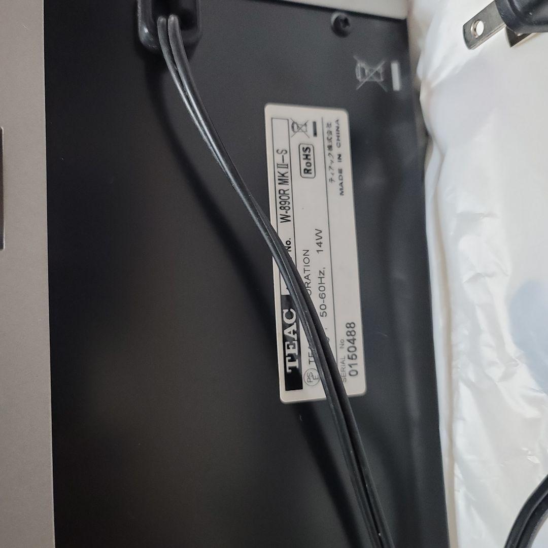 TEAC W-890RmK II ダブルカセットデッキ　ジャンク品！