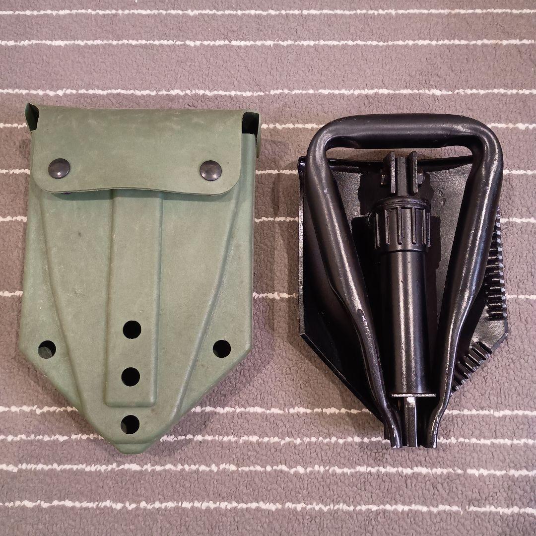 折りたたみスコップ　U.S.　米軍　カバー付き フォールディングショベル