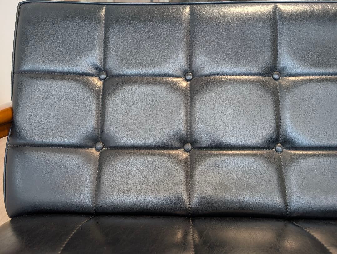 【カリモク60】Kチェア2シーター幅133cmW36143 スタンダードブラック