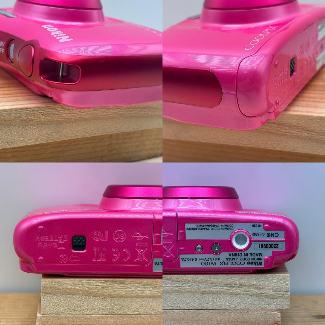 Nikon COOLPIX W100 デジカメ ピンク コンデジ