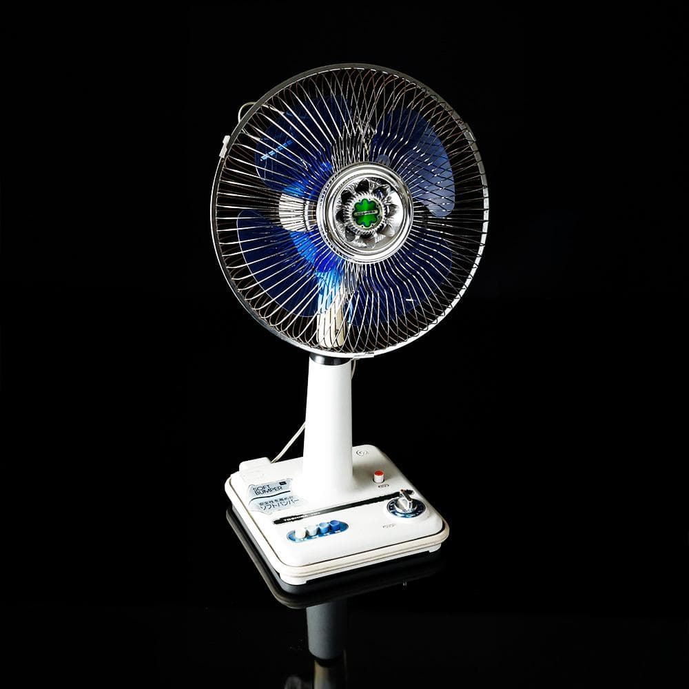 昭和レトロ 当時物 東芝 TOSHIBA 扇風機 ブルー H-30P40稼働品