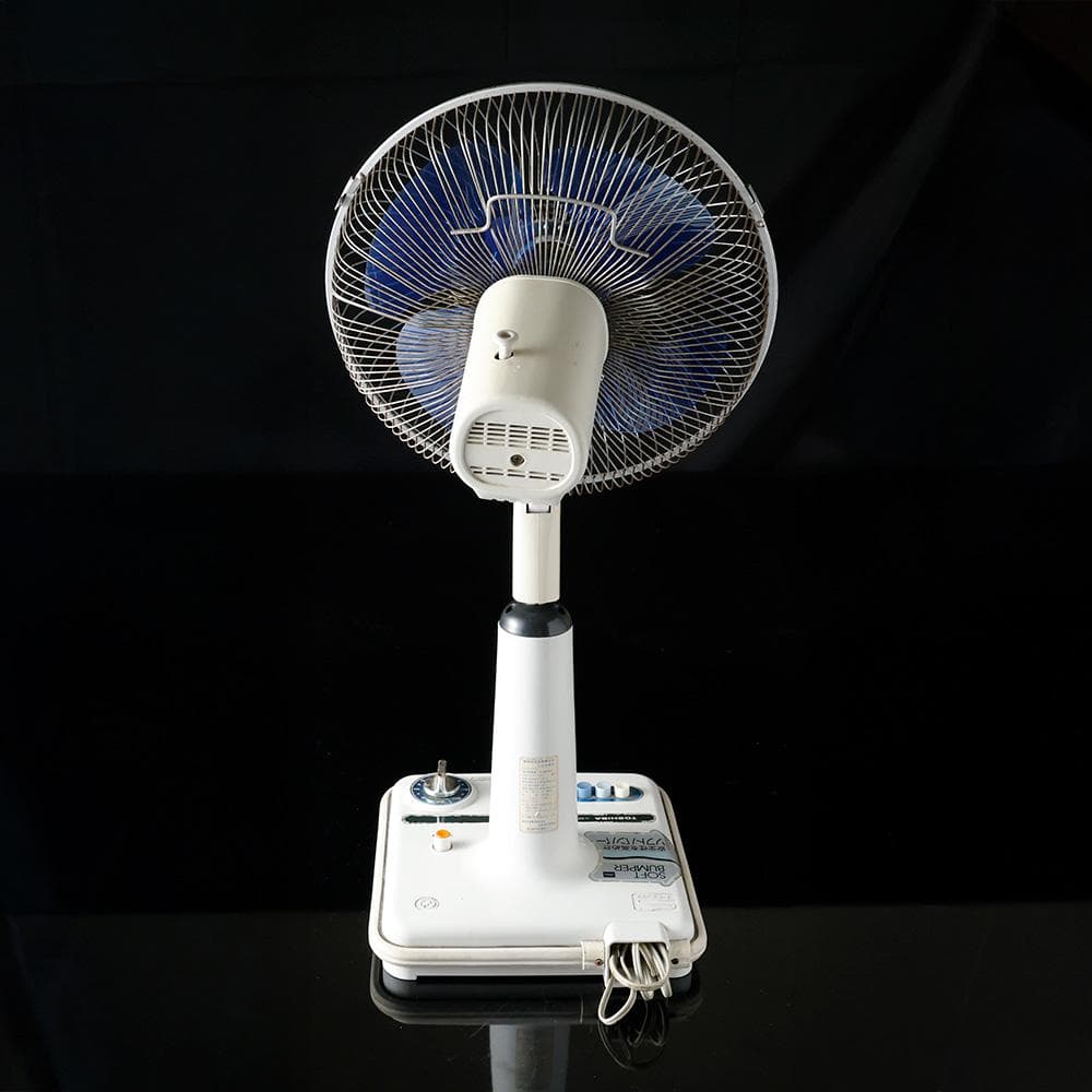 昭和レトロ 当時物 東芝 TOSHIBA 扇風機 ブルー H-30P40稼働品