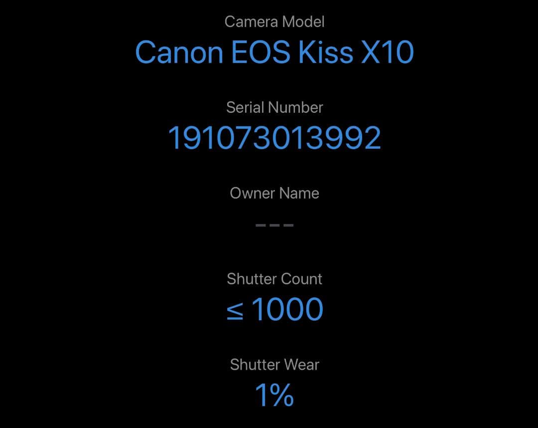 なお【S数1000回未満】◆Canon EOS kiss X10◆極美品