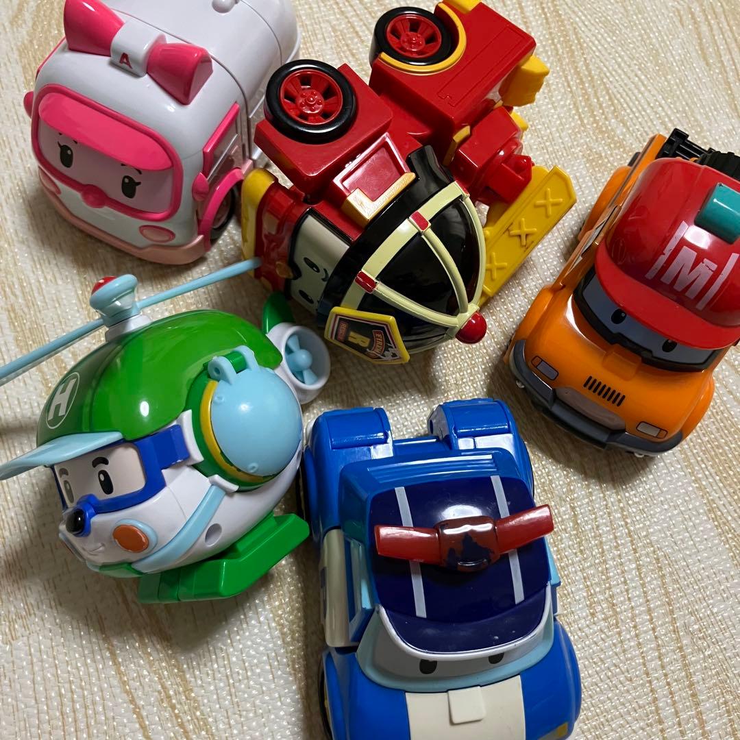 ロボカーポリー　5体セット　トランスフォーマー