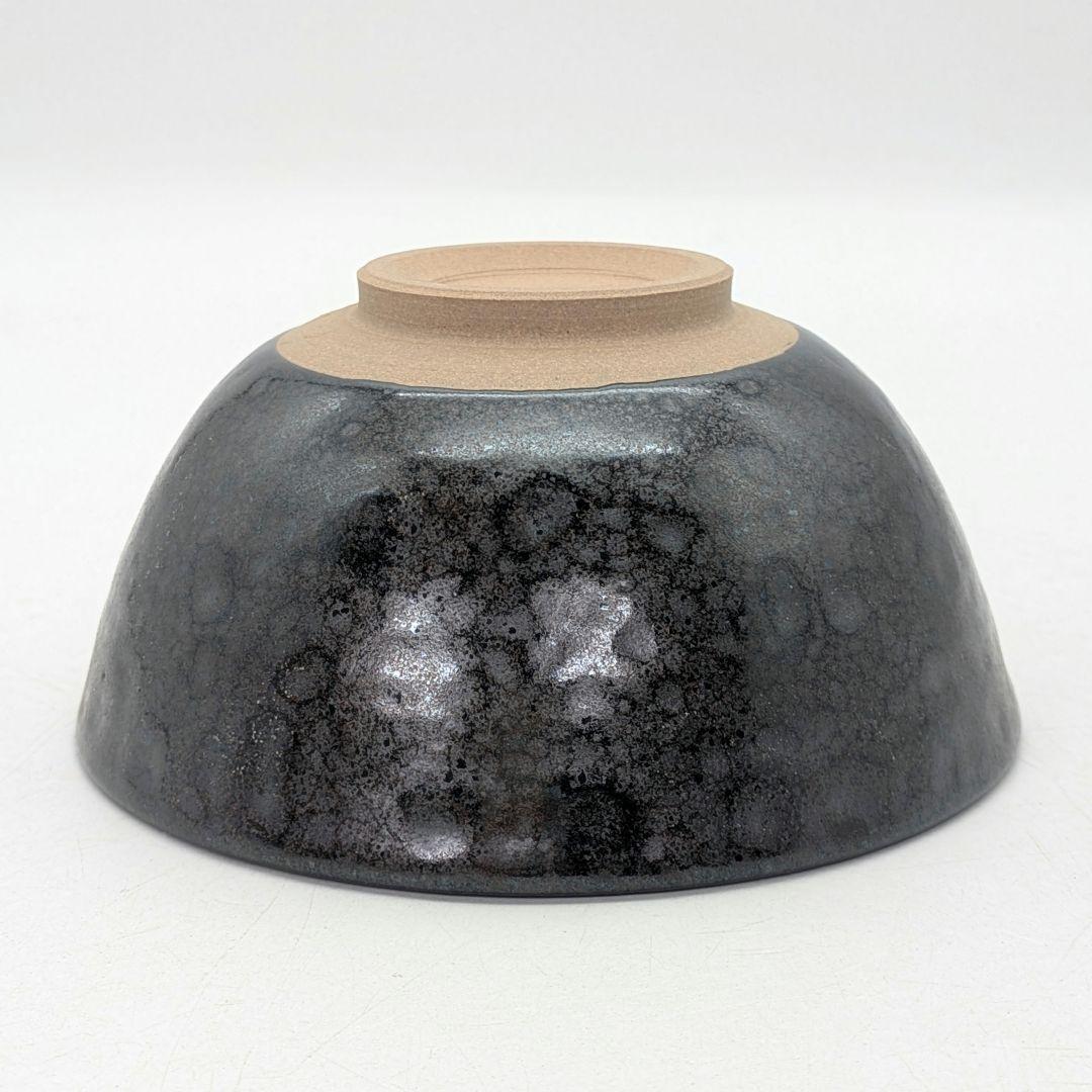 日展評議員 伊東慶 天目釉茶盌 共箱共布栞 抹茶碗 抹茶茶碗 茶道具 茶器 京焼