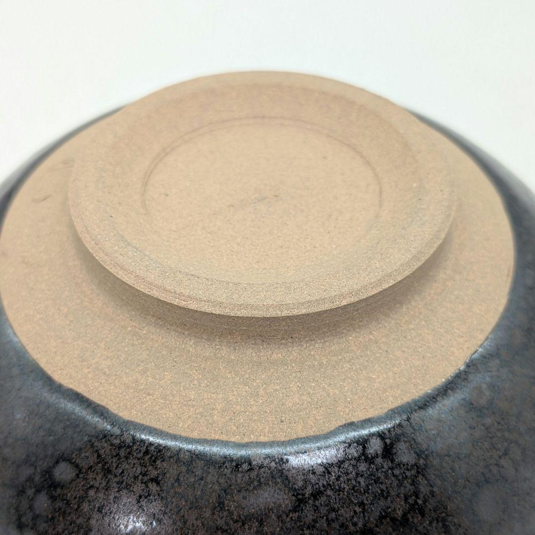 日展評議員 伊東慶 天目釉茶盌 共箱共布栞 抹茶碗 抹茶茶碗 茶道具 茶器 京焼