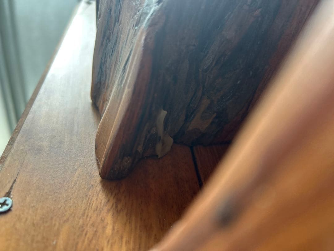 オブジェ　アンティーク　天然木