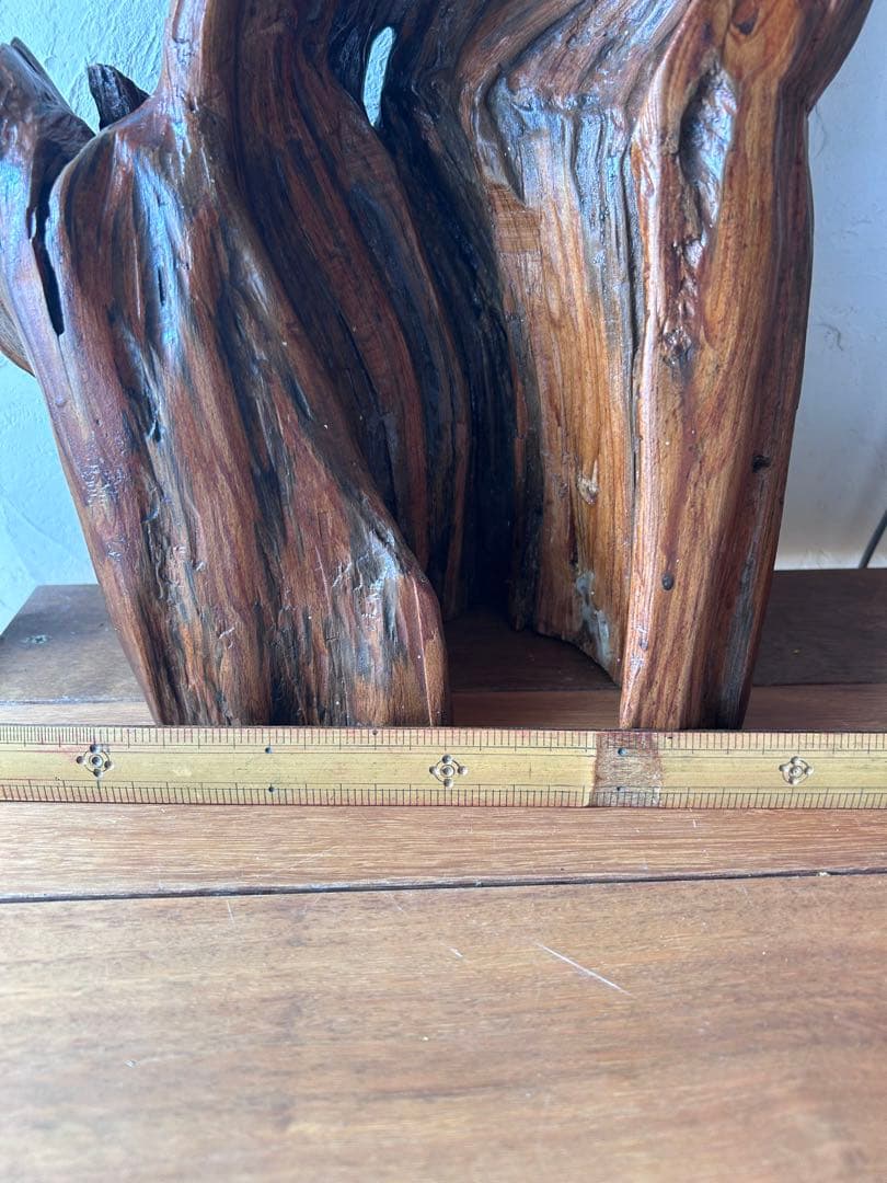 オブジェ　アンティーク　天然木