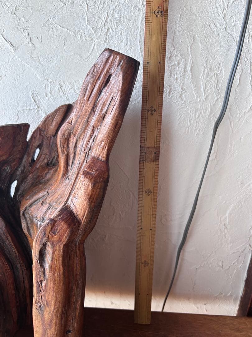 オブジェ　アンティーク　天然木