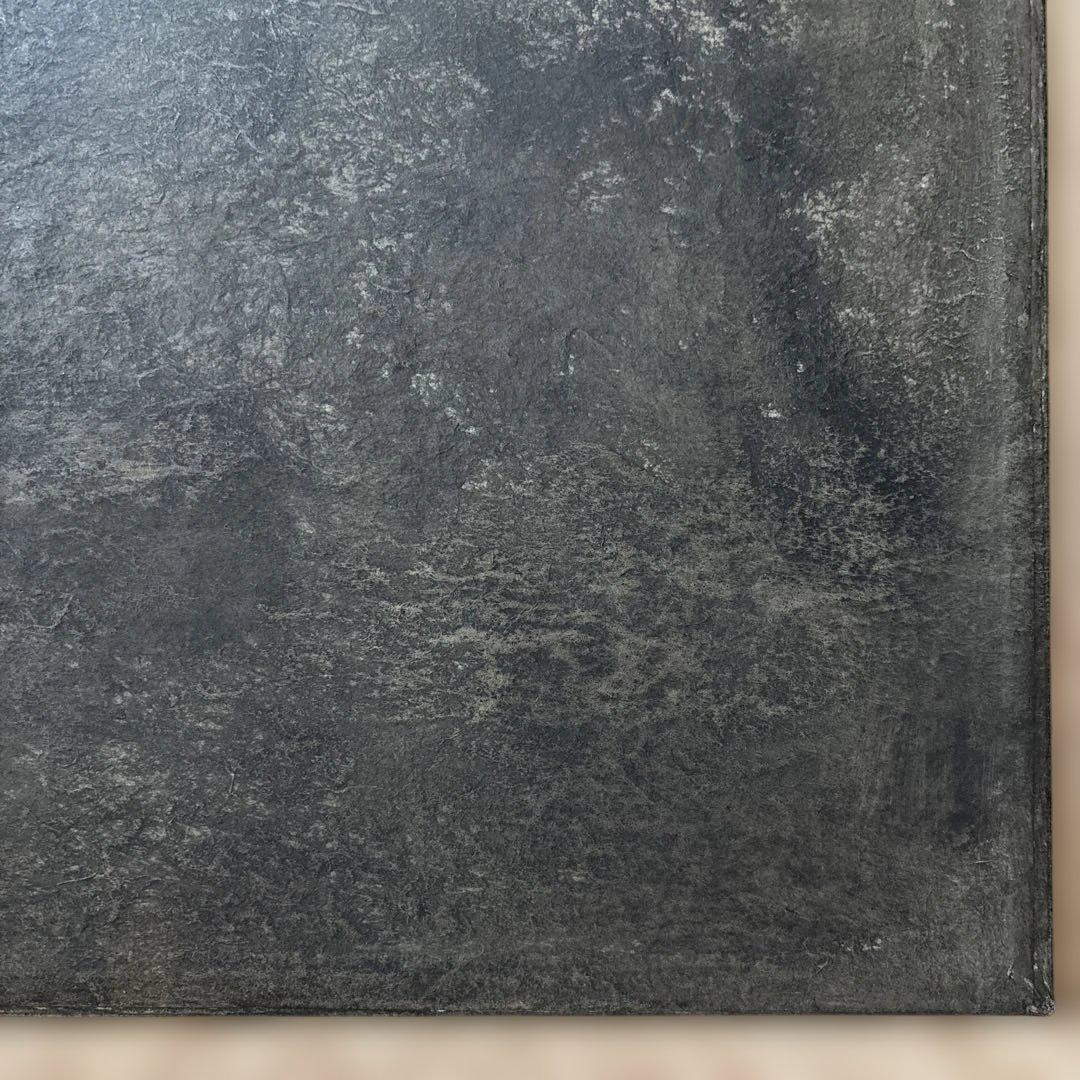 ハタノワタル 敷板 ランチョンマット 和紙 アルミ／グレー 灰色 作家もの②