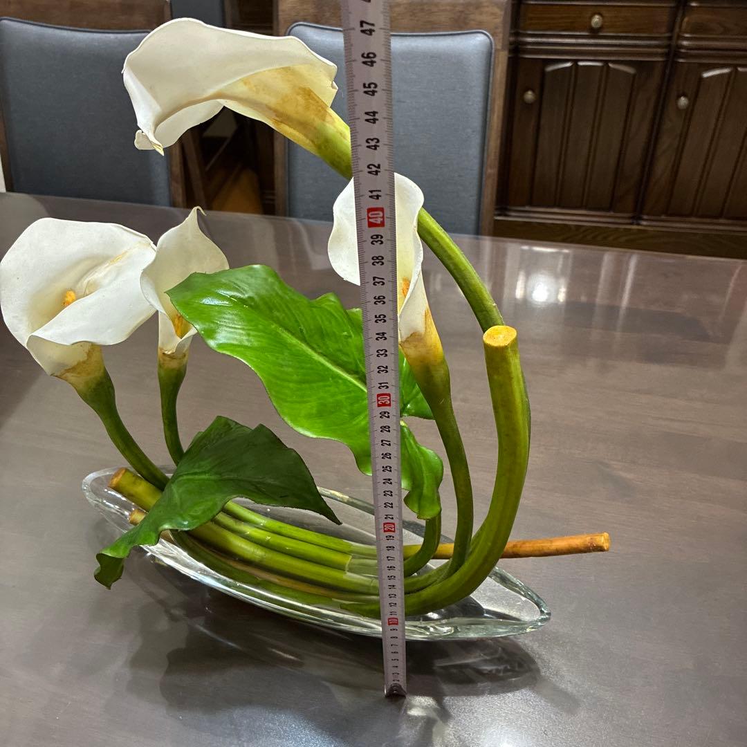 エミリオ・ロバ　花瓶付きカラー　エミリオロバ　アートフラワー