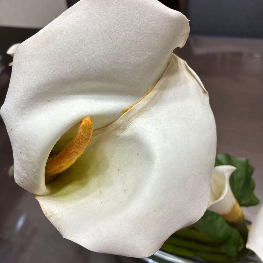 エミリオ・ロバ　花瓶付きカラー　エミリオロバ　アートフラワー