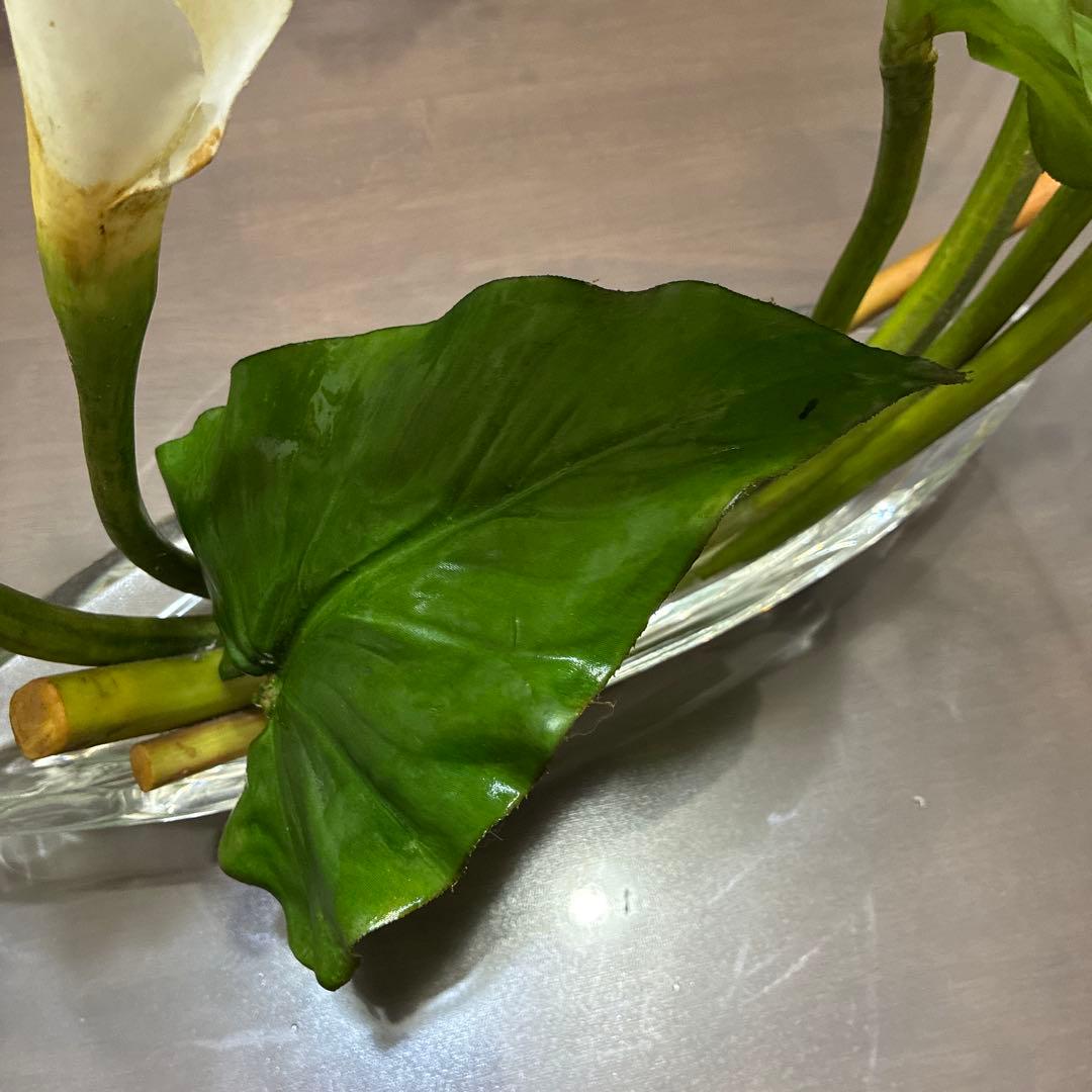 エミリオ・ロバ　花瓶付きカラー　エミリオロバ　アートフラワー