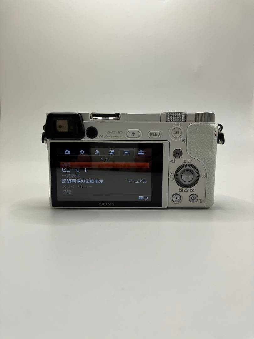 【返品保証・動作確認済】SONY α6000 ホワイト ダブルズームレンズキット