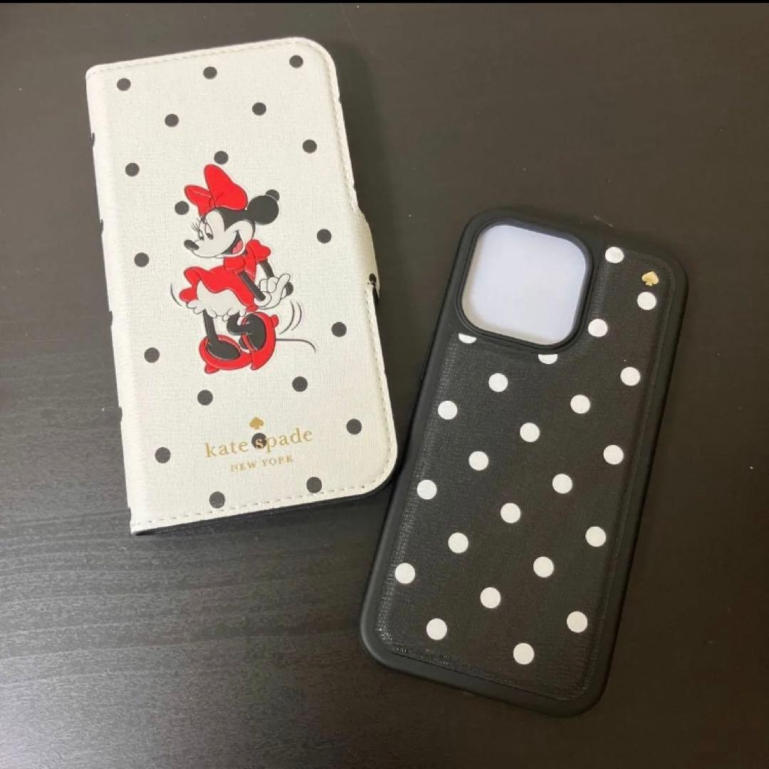 新品 ケイトスペード iPhone13 PROケース　ディズニー　ミニー