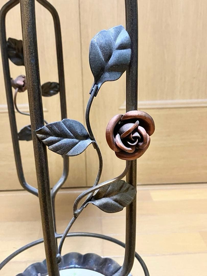 【訳あり】アイアン フラワースタンド 花台 フラワーベース ☆2基セット