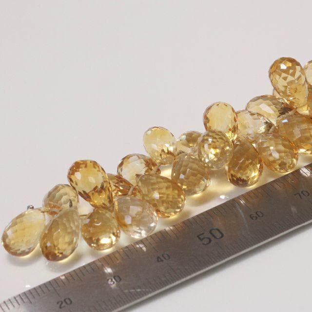 大粒シトリンブリオレット半連で30個