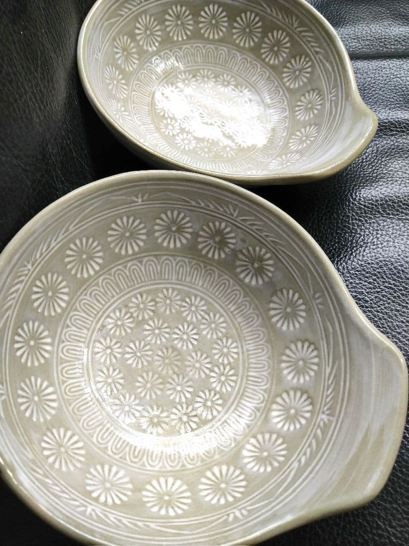 ♥萬古焼・ とんすい♦名窯元【 銀峯花三島 】●新品5皿■8皿まで購入可能