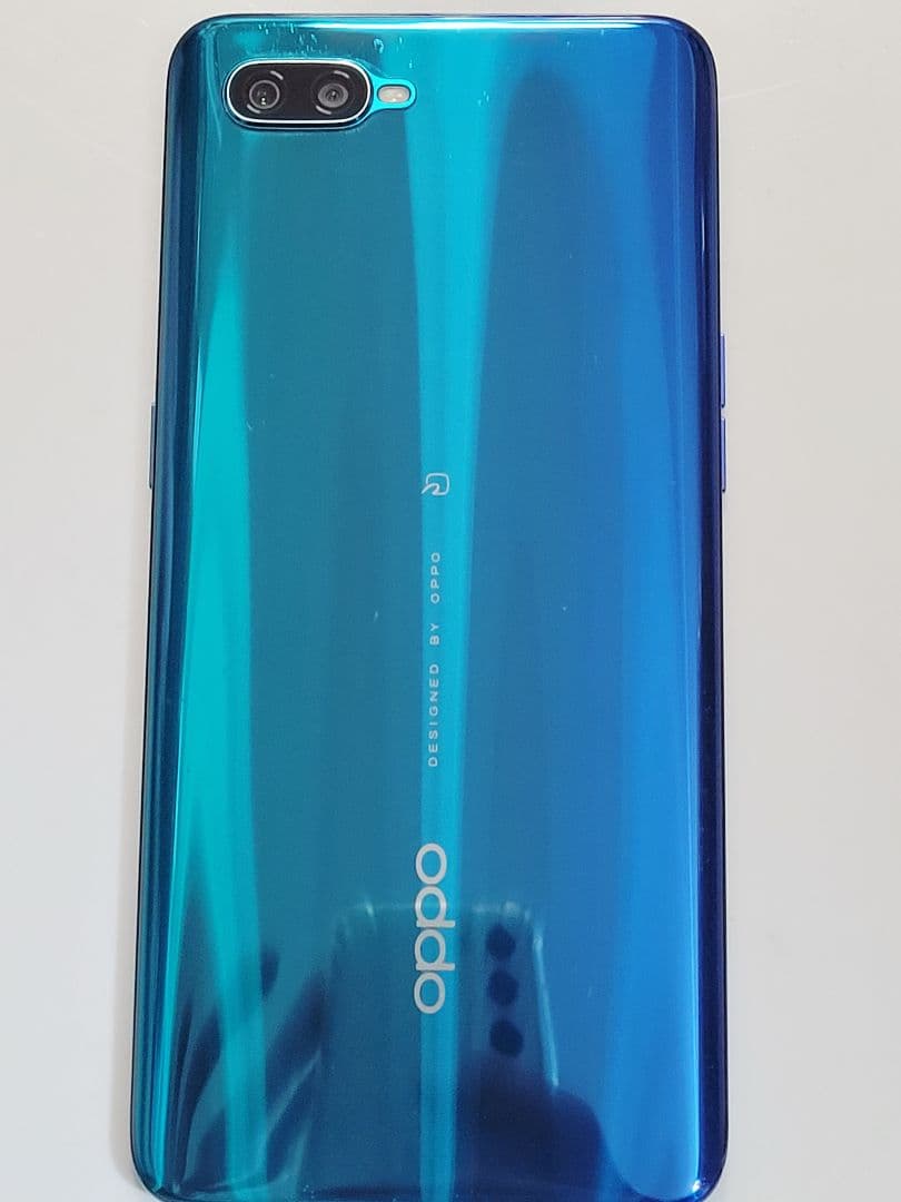 美品　OPPO reno a デュアル　simフリー　スマホ　バッテリー交換済み