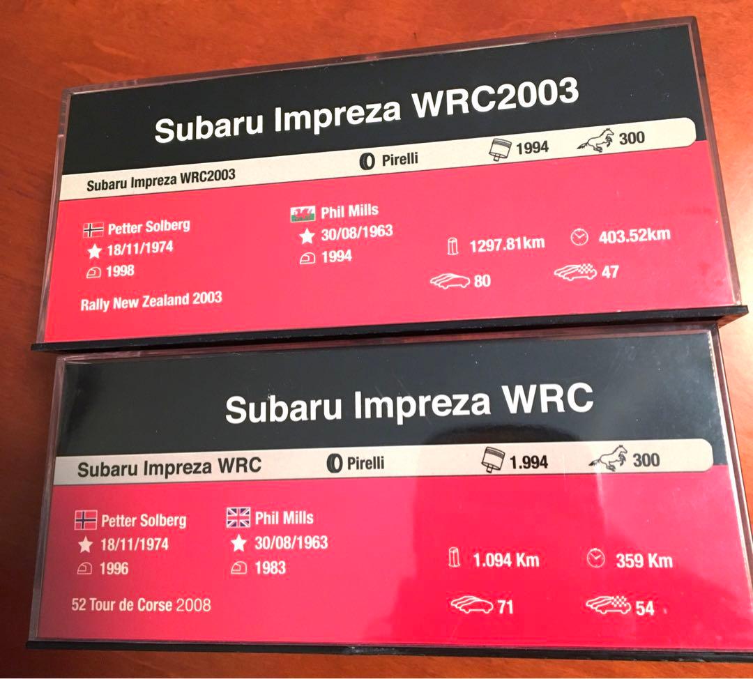 スバル　インプレッサWRC 2台