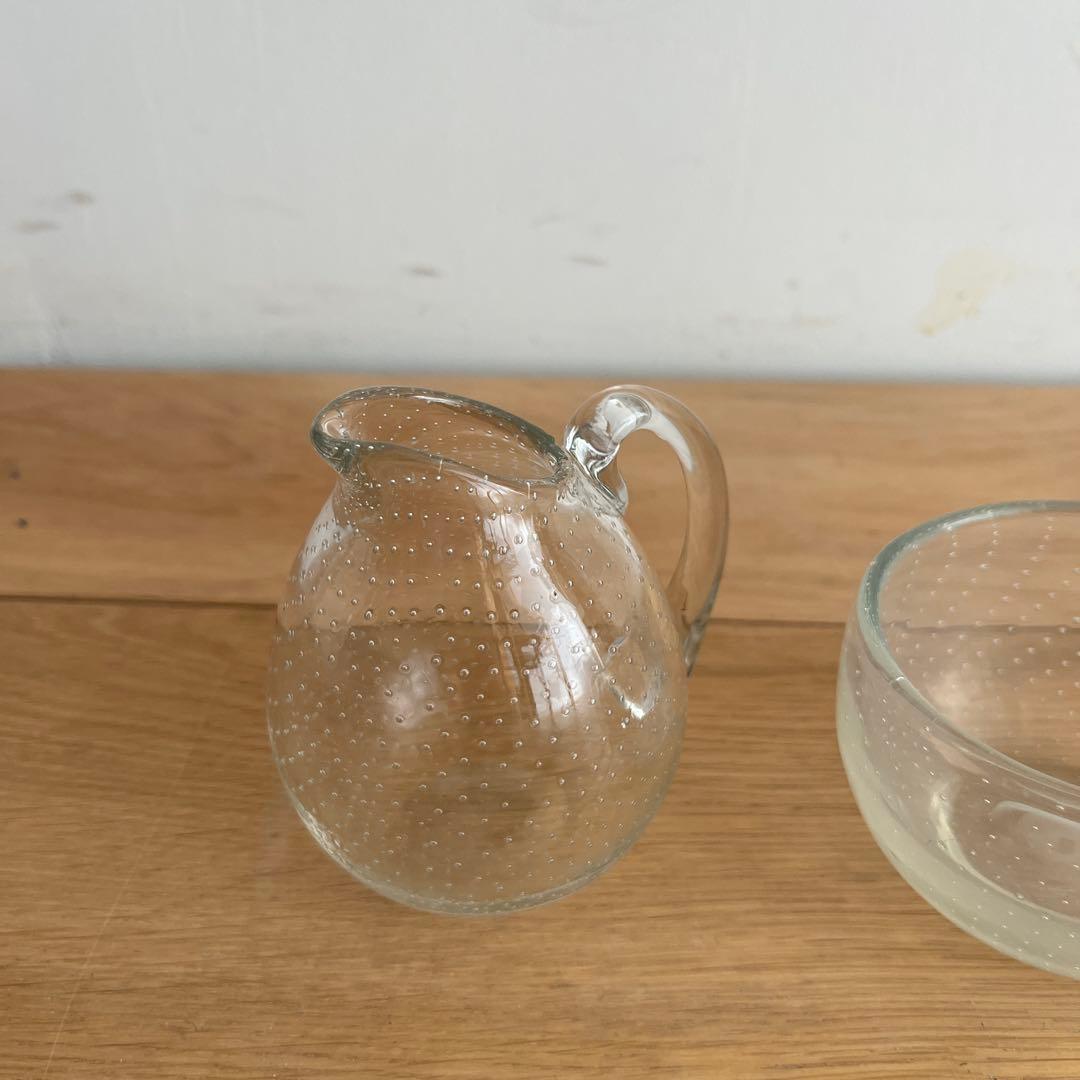 クリーマー　シュガーボール　セット　ガラス