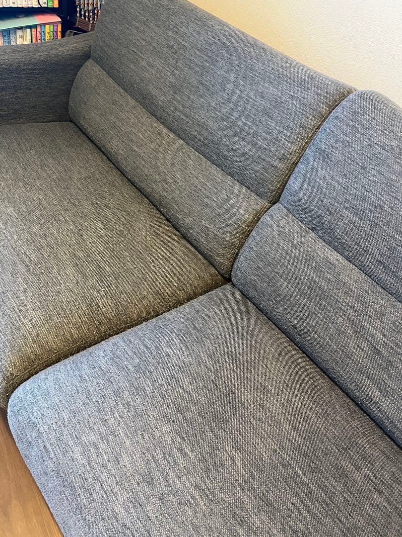 【送料込み】ニトリ 3人掛けソファ オットマン ヘッドレスト×2 クッション付き