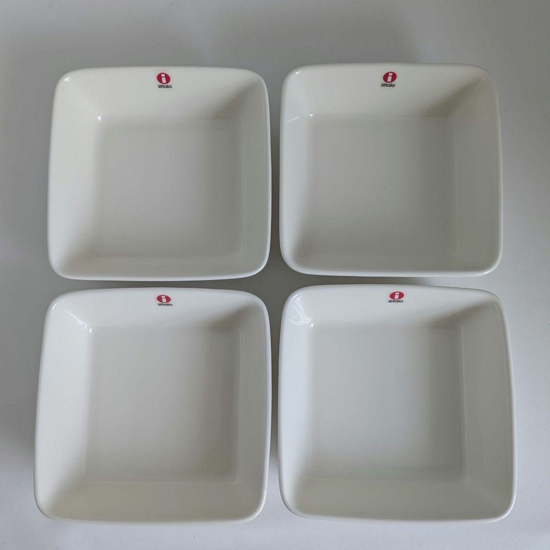 0564【未使用品】イッタラ ティーマ スクエアプレート12✕12cm 4枚