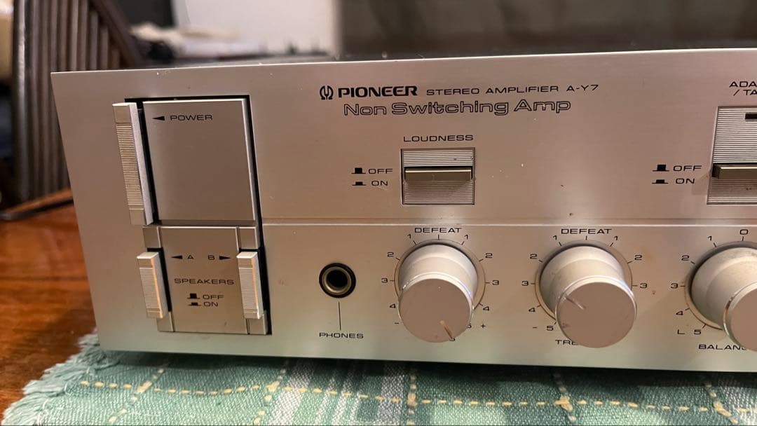【通電確認済】Pioneer A-Y7 パイオニア ステレオアンプ ジャンク品