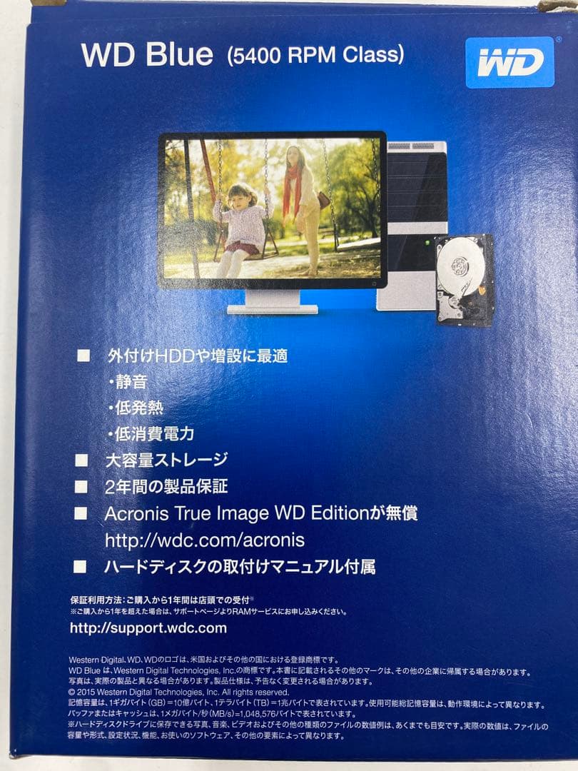 未使用品★WD Blue 4TB 内蔵型ハードディスクドライブ