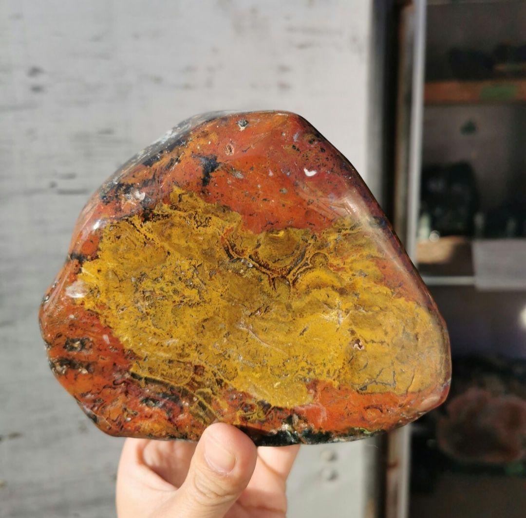 インドネシア産　カラーアゲート　2.2キロ アゲート　瑪瑙　鑑賞石　石