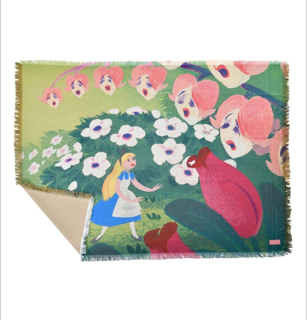 ディズニー　アリス ブランケット 大判 完売品