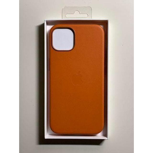 【新品】純正 iPhone 13 レザーケース・ゴールデンブラウン①